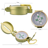 Authentic Compass Metal Tape Ruler Set Magnifier Lanyard Camping Supplies Compass