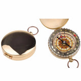 New Outdoor Camping Navigation Hiking Portable Brass Pocket Gold Tactical Compass