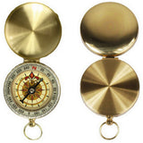 New Outdoor Camping Navigation Hiking Portable Brass Pocket Gold Tactical Compass