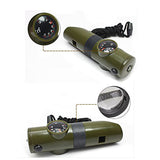Outdoor Camping Life-Saving Whistle Army Camouflage Multifunctional Compass