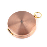 Copper Cover Metal Pocket Watch Compass Camping Hiking Compass