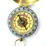 High Quality Compass Brass Gold Color Copper Dual Display Compass Navigation